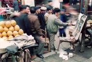 Feb. 1992 Sketching in Street of Dujiangyan, Chengdu&nbsp;