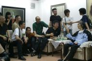 May 2007 with His Students in Symposium for His Individual Exhibition 