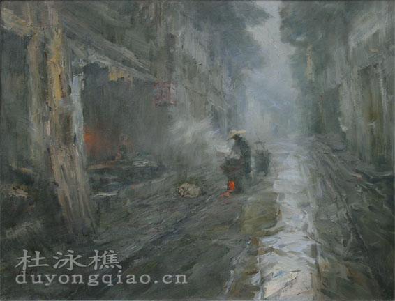 (352)古镇系列：冬寒